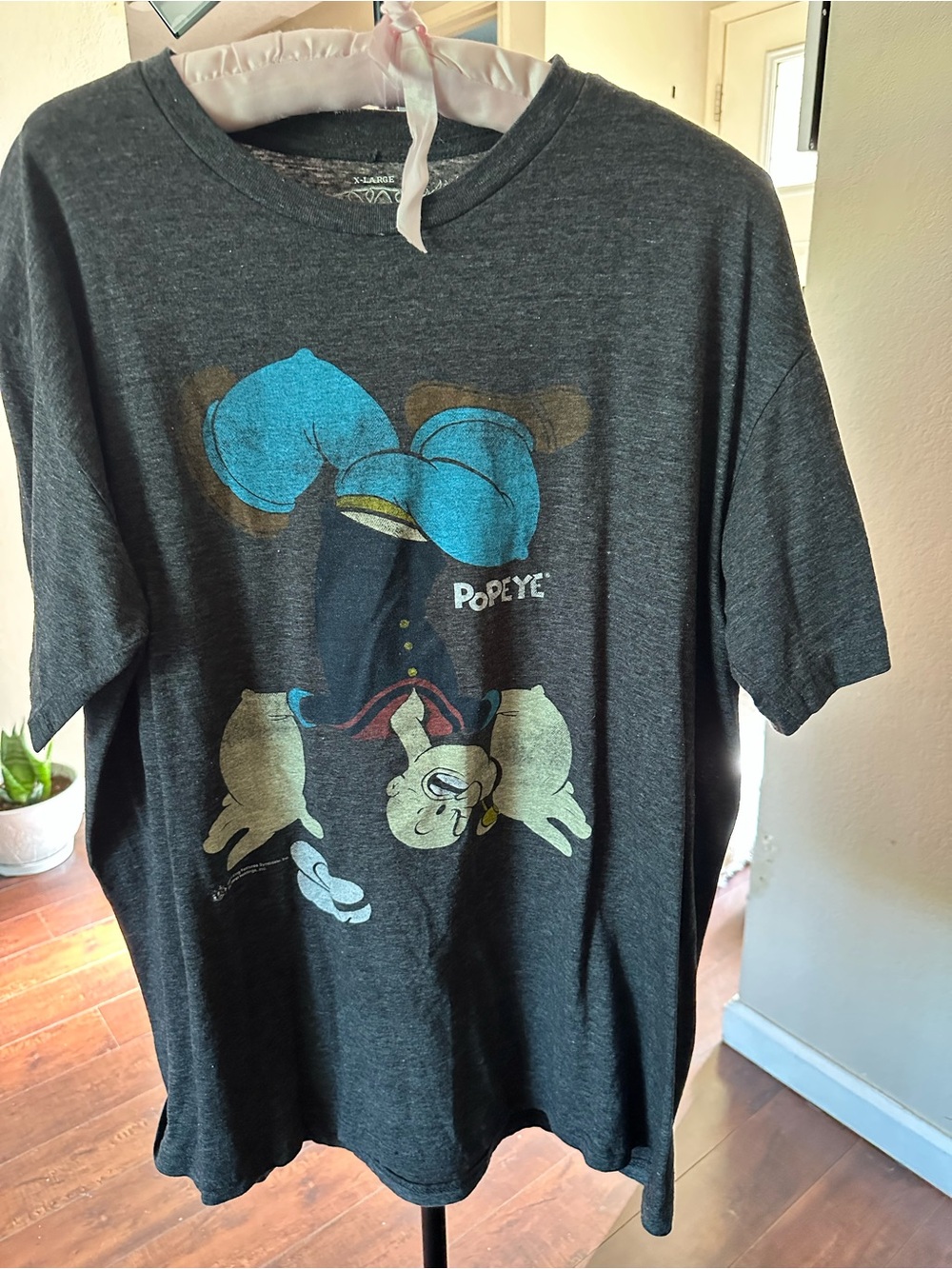 Popeye Graphic Short Sleeve Tee - Dark Gray
